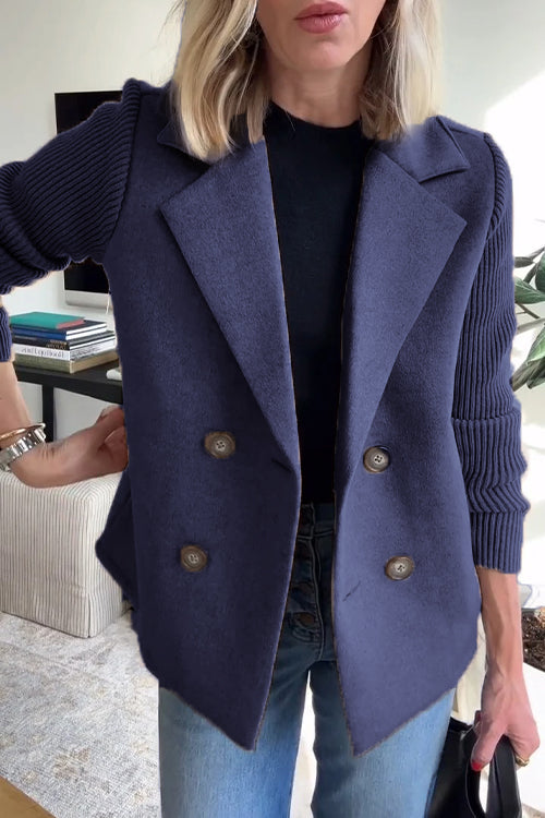 Giuliana | Knitted Sleeve Blazer