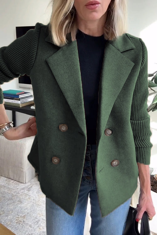 Giuliana | Knitted Sleeve Blazer