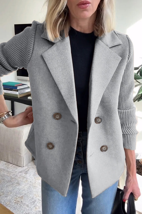 Giuliana | Knitted Sleeve Blazer