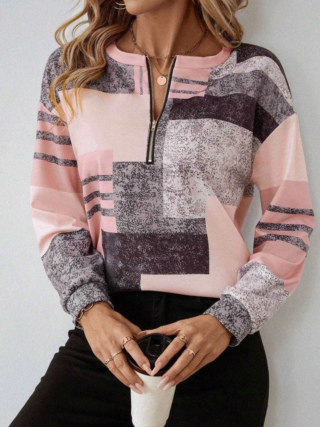 Noa | Vintage Half-Zip Sweatshirt