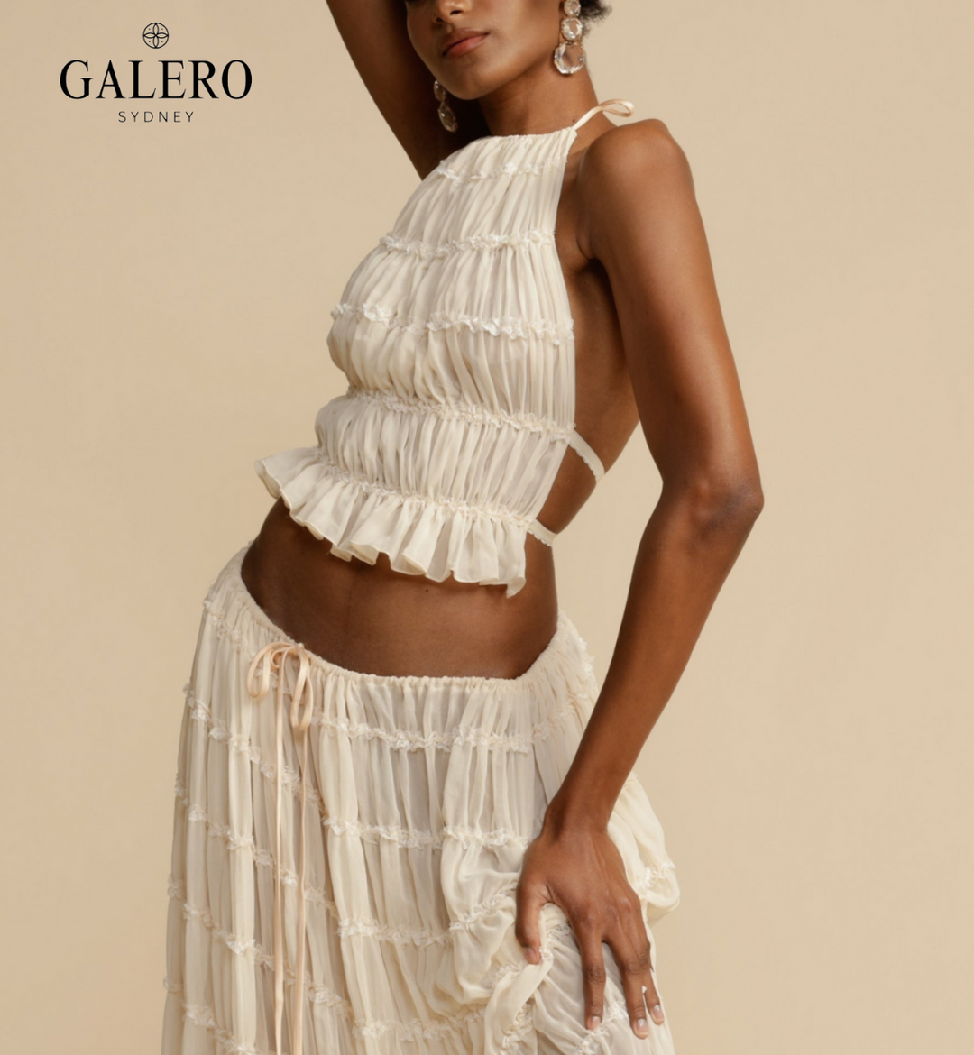 Celine | Breezy Summer Top & Skirt Set