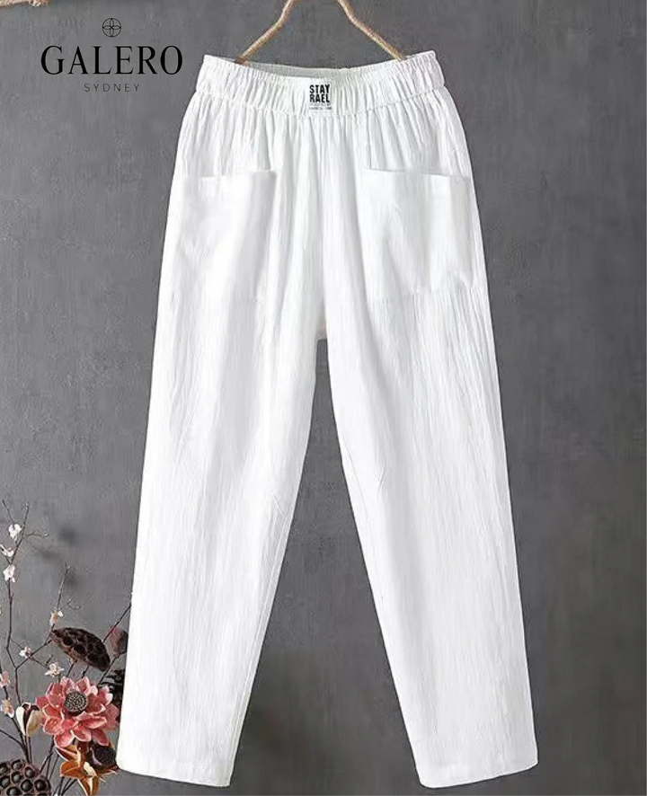 Amalfi | High-Waist Linen Pants