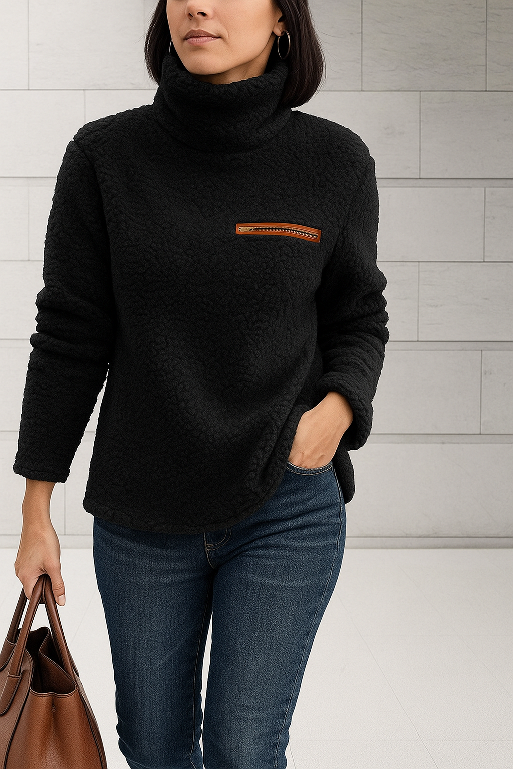 Seraphine | Plush Turtleneck Fleece