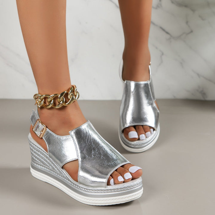 Soleia | Metallic Orthopedic Sandals