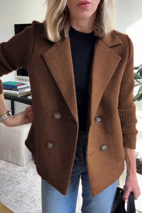 Giuliana | Knitted Sleeve Blazer