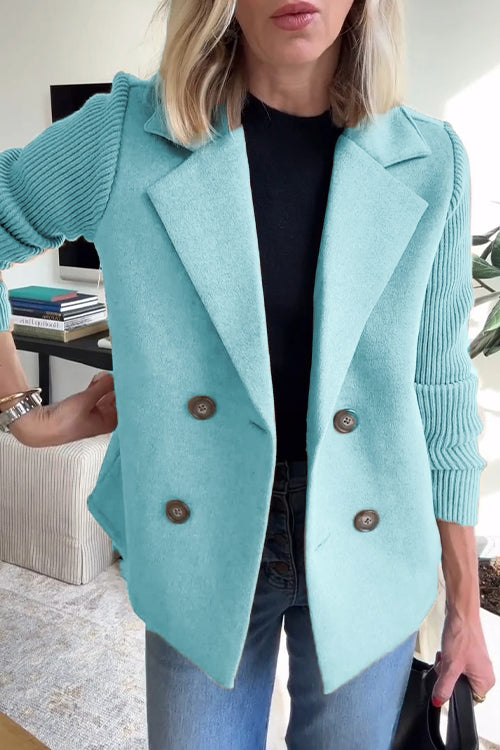 Giuliana | Knitted Sleeve Blazer