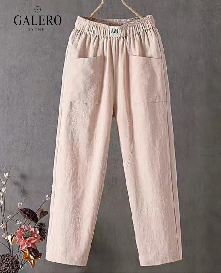 Amalfi | High-Waist Linen Pants