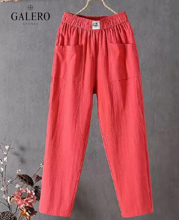 Amalfi | High-Waist Linen Pants