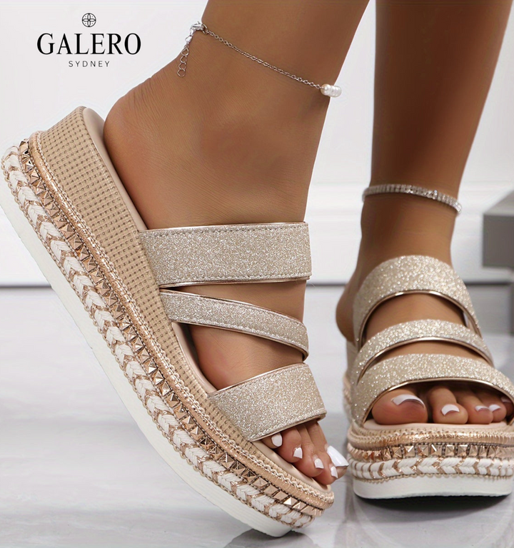 Elowen | Orthopedic Champagne Sandals