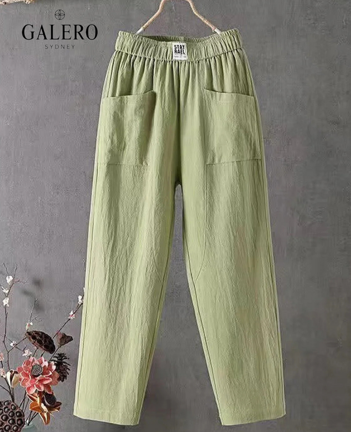 Amalfi | High-Waist Linen Pants