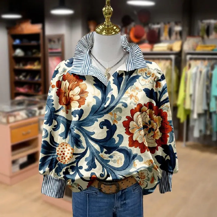 Lucette | Vintage Floral Blouse