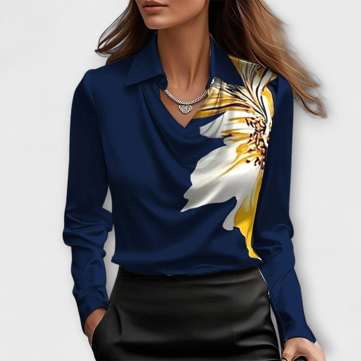 Celestine | Silky White Blouse