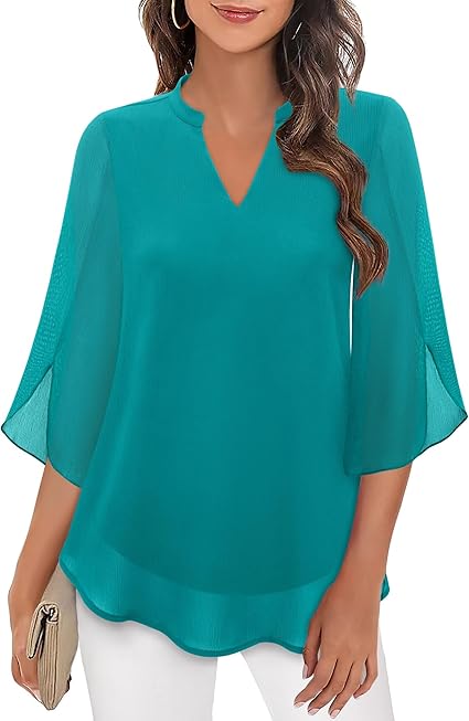 Emilia | Double Layer Chiffon Blouse