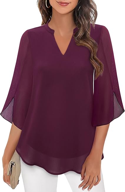 Emilia | Double Layer Chiffon Blouse