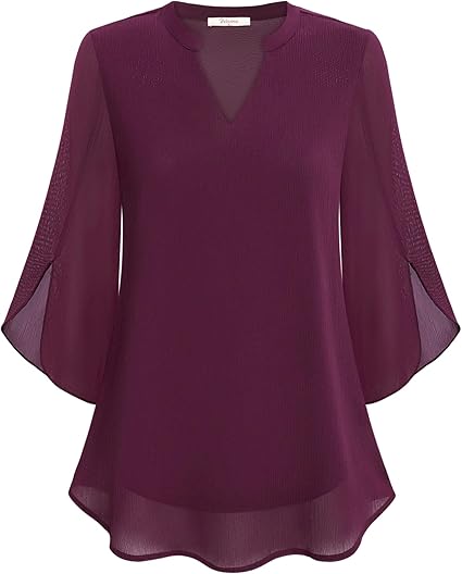 Emilia | Double Layer Chiffon Blouse