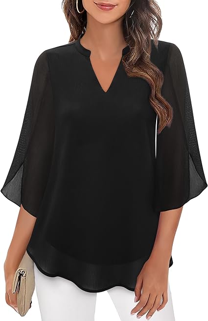 Emilia | Double Layer Chiffon Blouse