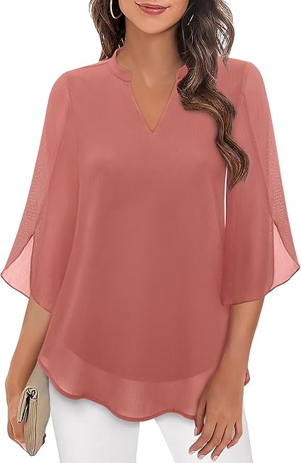 Emilia | Double Layer Chiffon Blouse