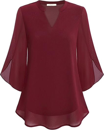 Emilia | Double Layer Chiffon Blouse