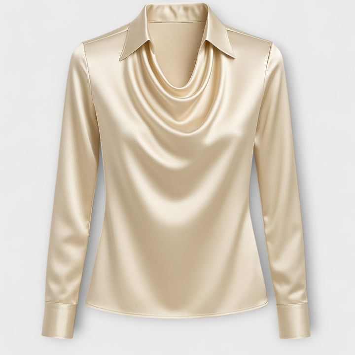 Celestine | Silky White Blouse