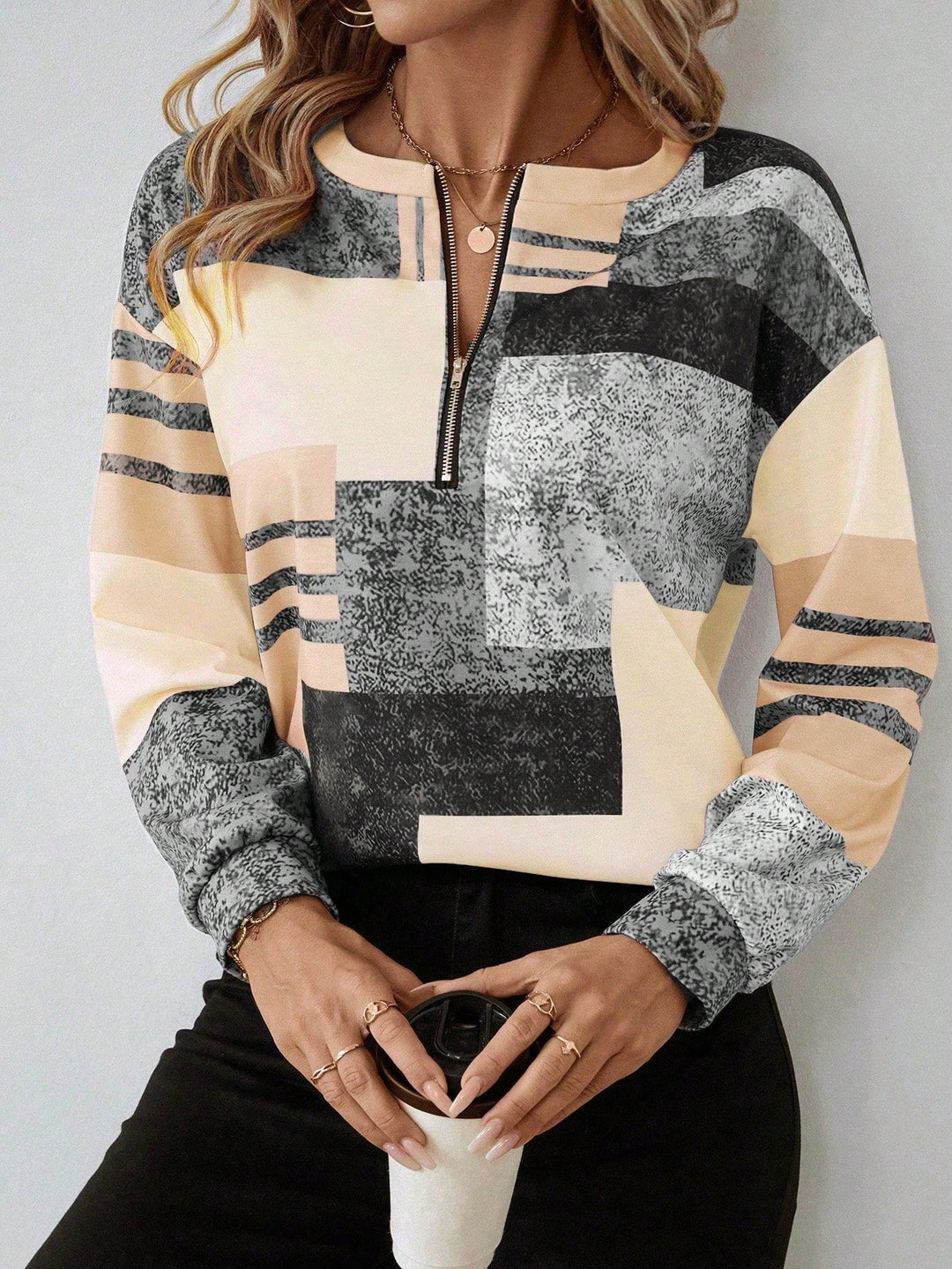 Noa | Vintage Half-Zip Sweatshirt