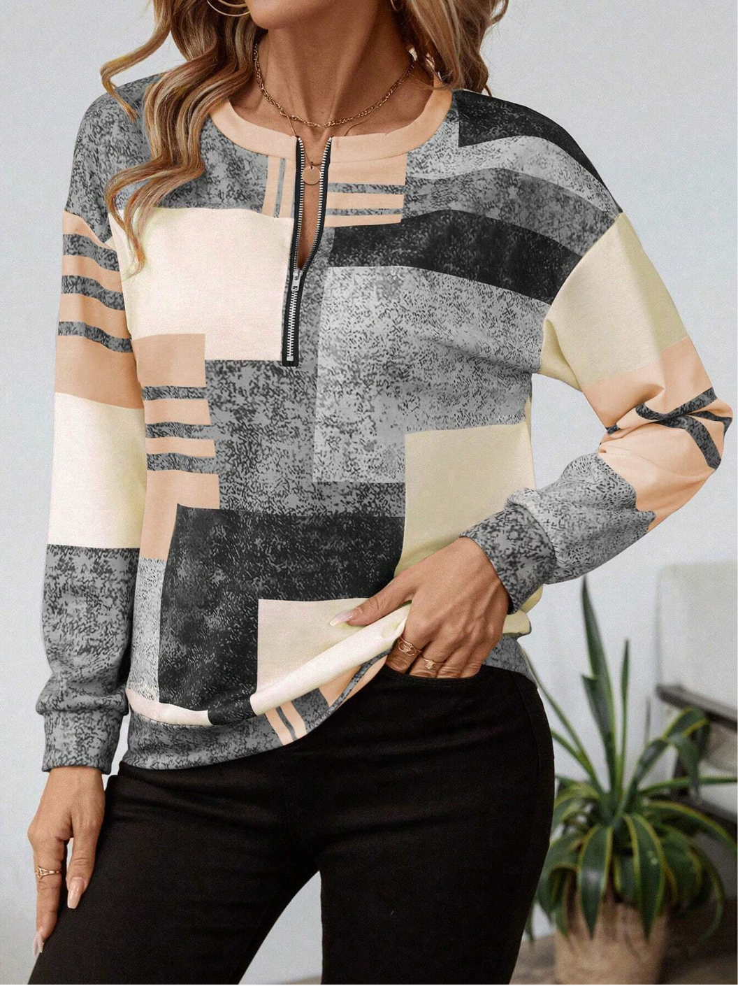 Noa | Vintage Half-Zip Sweatshirt