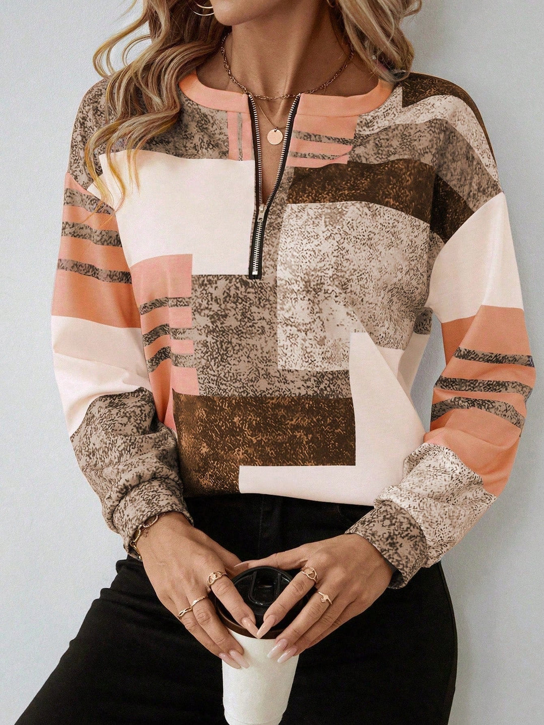 Noa | Vintage Half-Zip Sweatshirt