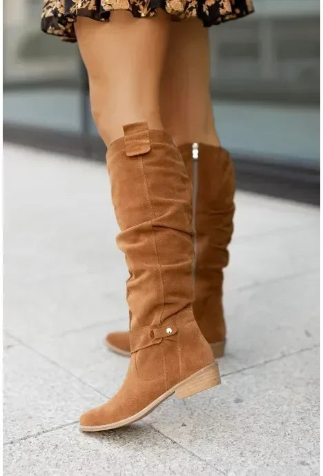 Selene | All-Day Suede Knee Boots