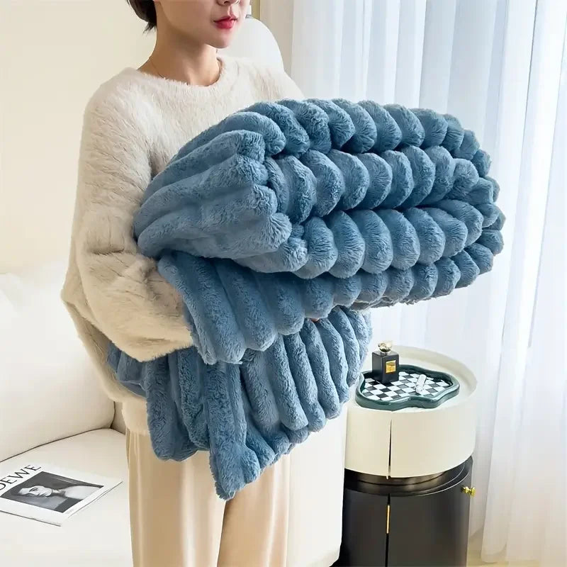 Eliora | Ultra-Plush Ribbed Flannel Blanket