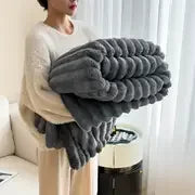 Eliora | Ultra-Plush Ribbed Flannel Blanket
