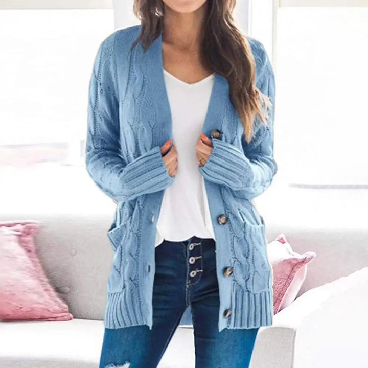 Elisette | Knitted Button-Up Cardigan