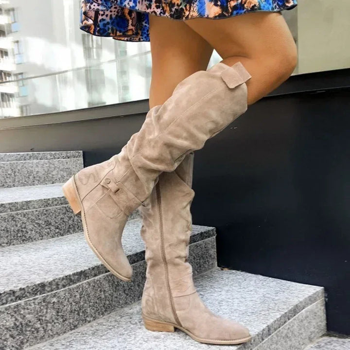 Selene | All-Day Suede Knee Boots