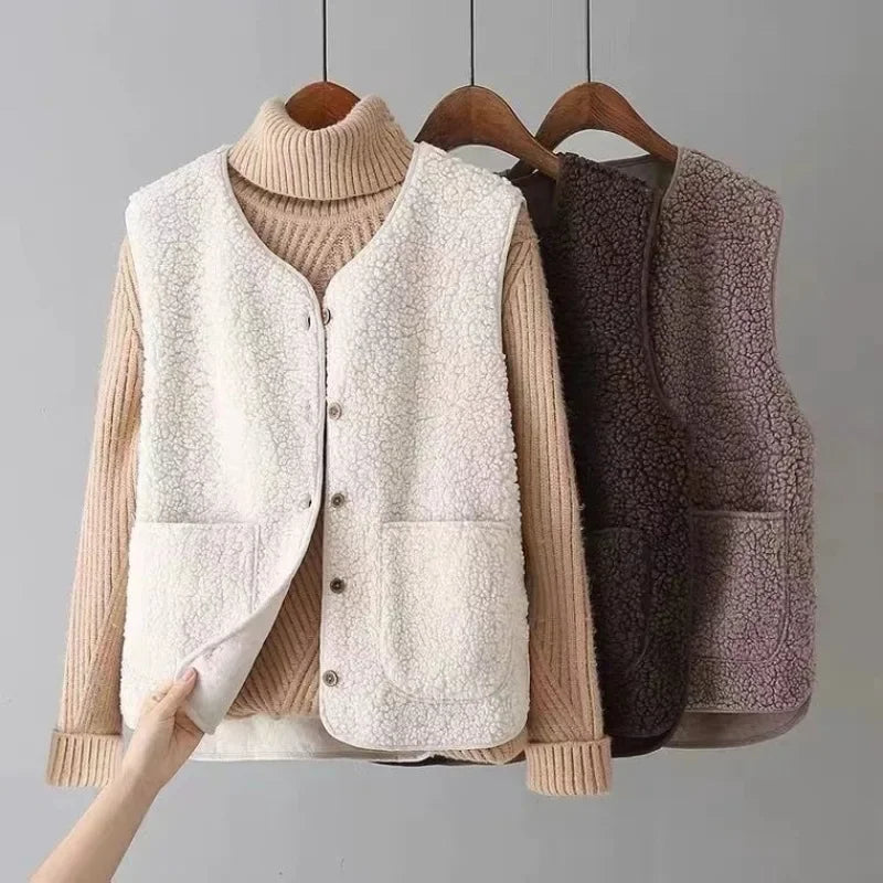Nahla | Lamb-Fleece Warmth Vest