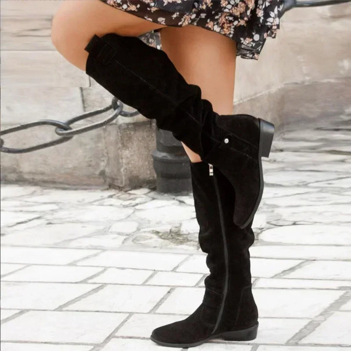 Selene | All-Day Suede Knee Boots