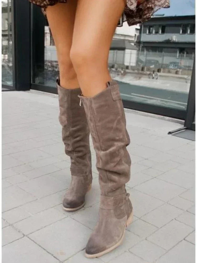 Selene | All-Day Suede Knee Boots