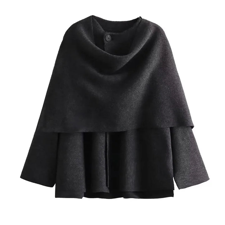 Maelis | Draped Wool Coat