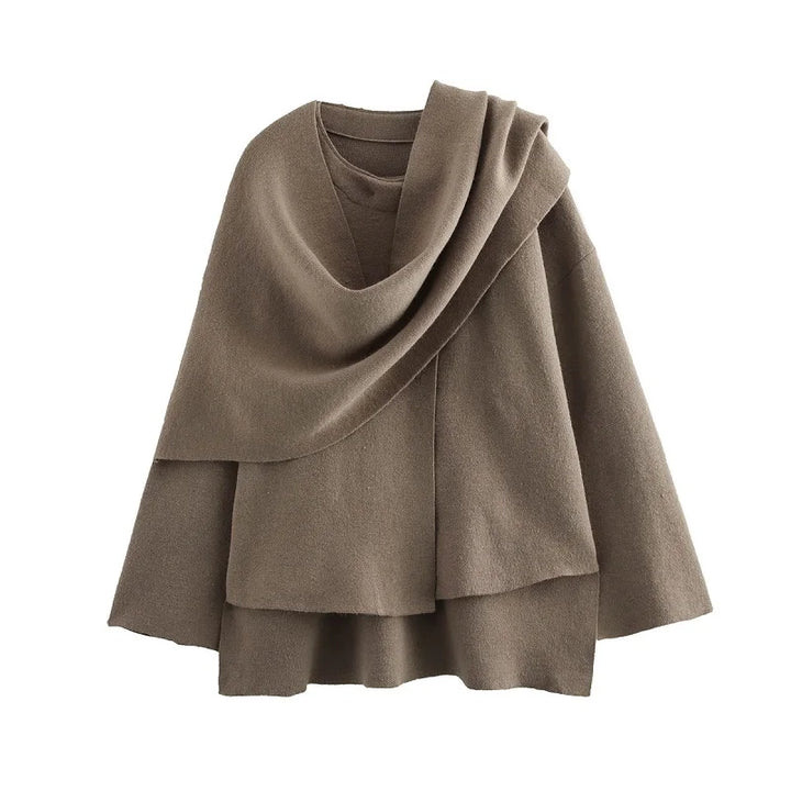 Maelis | Draped Wool Coat