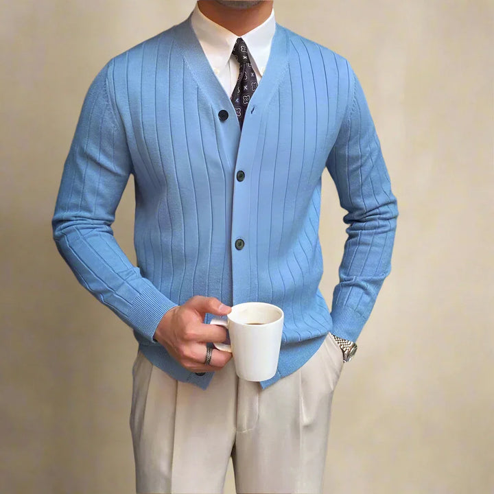 Luca | Refined Striped Cardigan