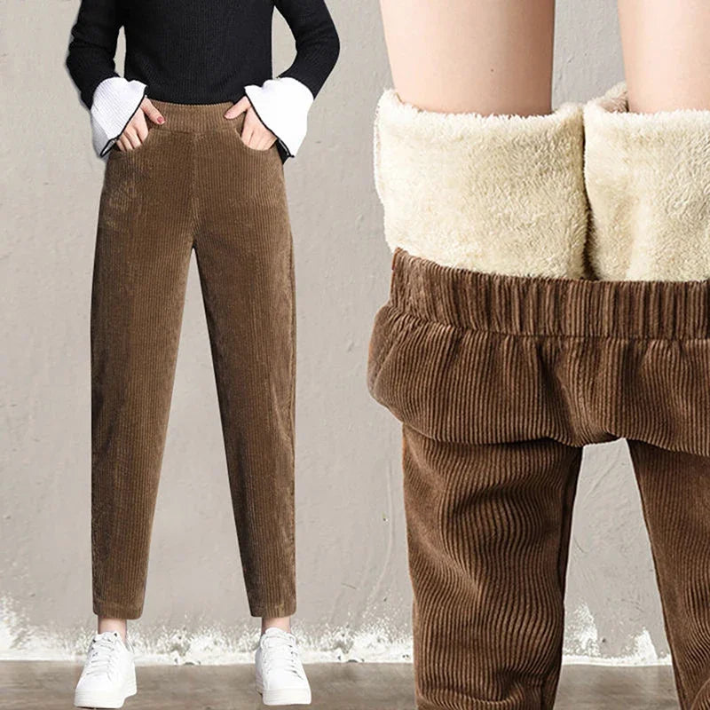 Isolde | Fleece-Lined Corduroy Pants