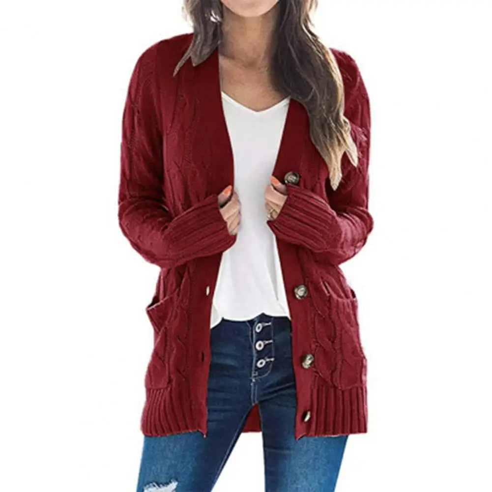 Elisette | Knitted Button-Up Cardigan
