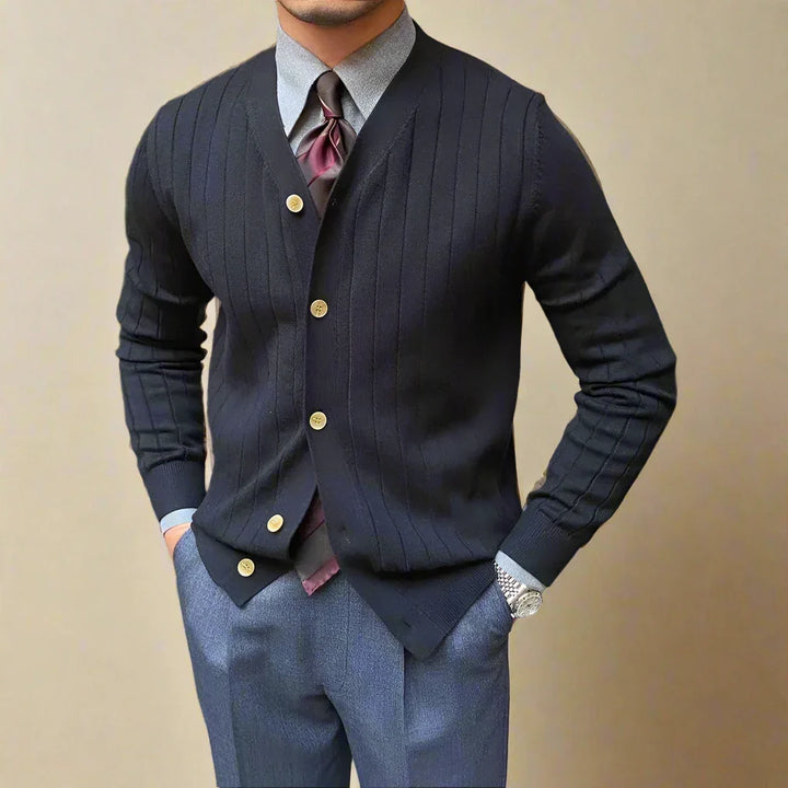 Luca | Refined Striped Cardigan