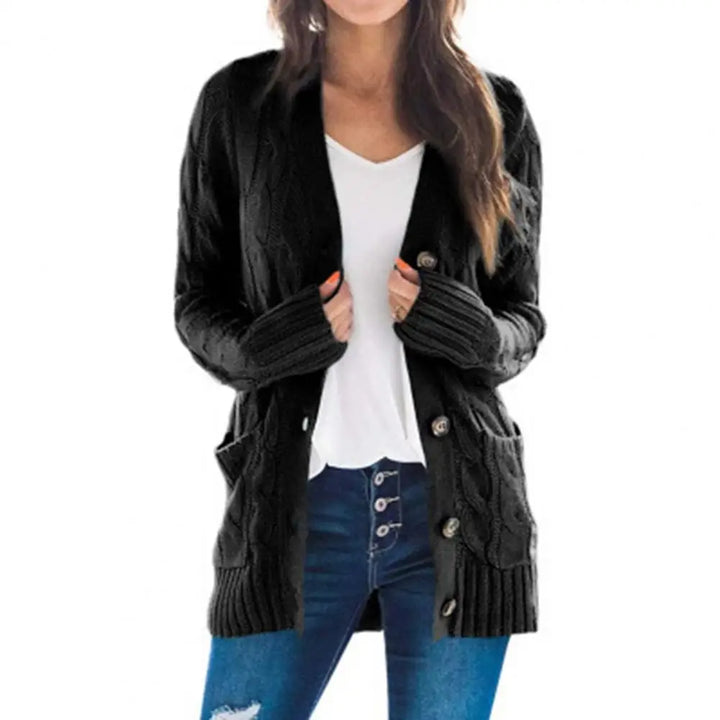 Elisette | Knitted Button-Up Cardigan