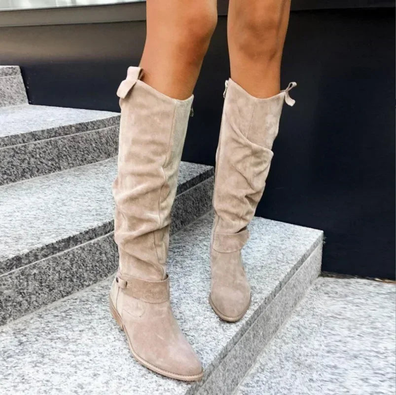 Selene | All-Day Suede Knee Boots