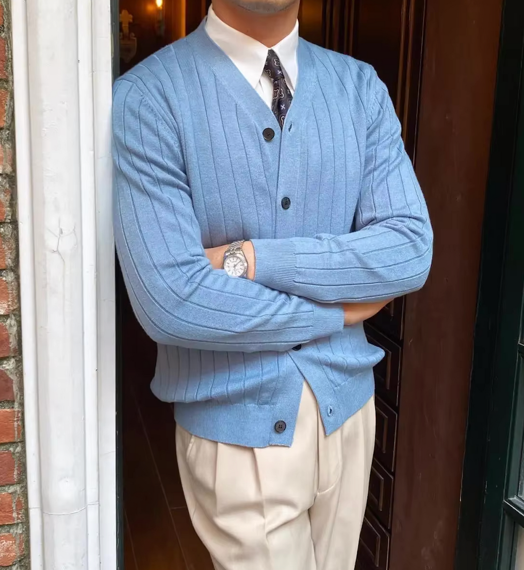 Luca | Refined Striped Cardigan