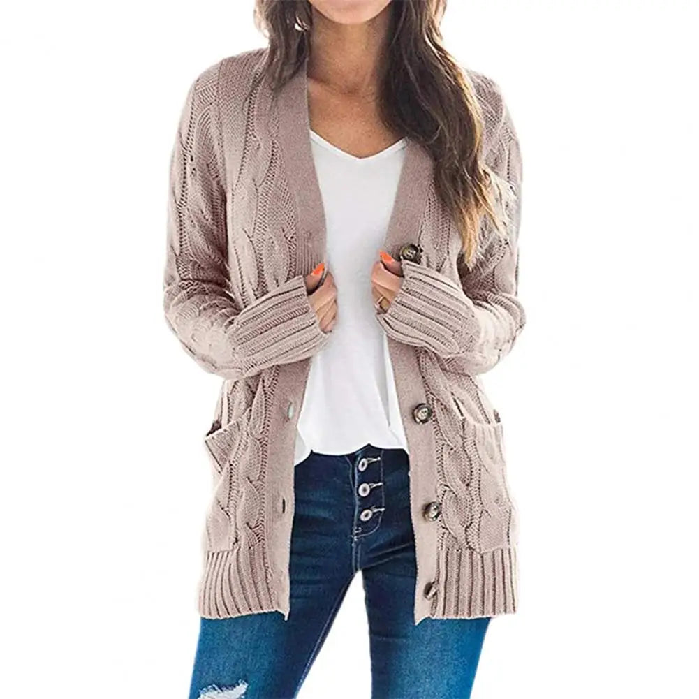 Elisette | Knitted Button-Up Cardigan