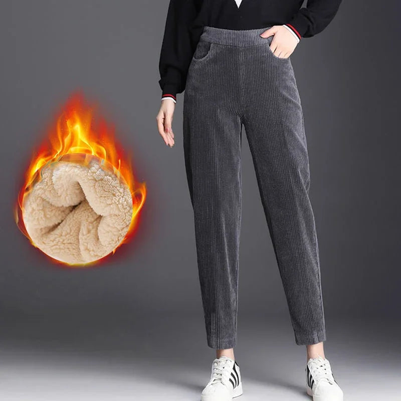 Isolde | Fleece-Lined Corduroy Pants