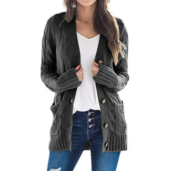 Elisette | Knitted Button-Up Cardigan