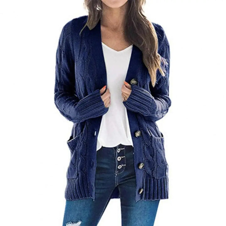 Elisette | Knitted Button-Up Cardigan