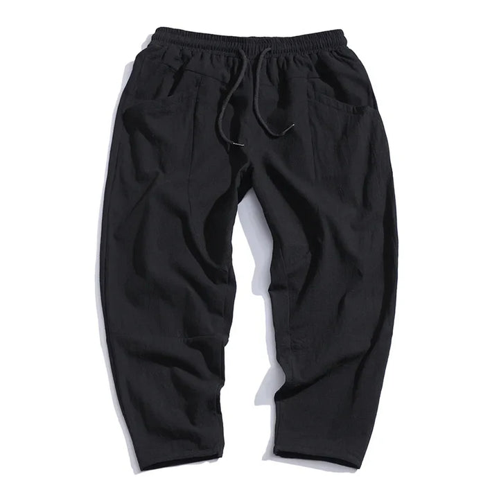 Rio | Cropped Cotton-Linen Pants