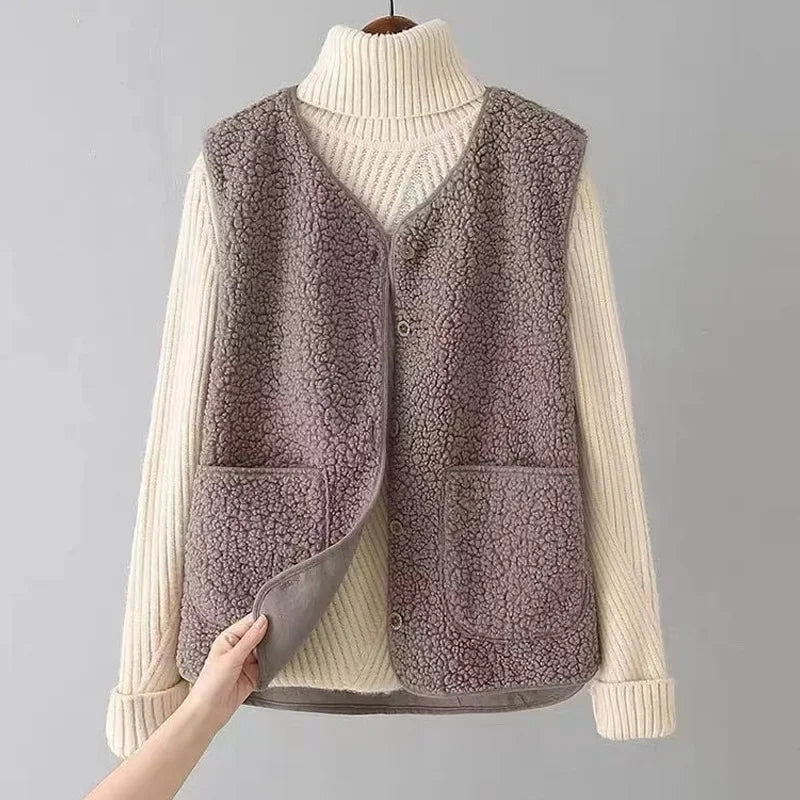 Nahla | Lamb-Fleece Warmth Vest
