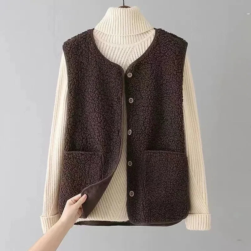 Nahla | Lamb-Fleece Warmth Vest